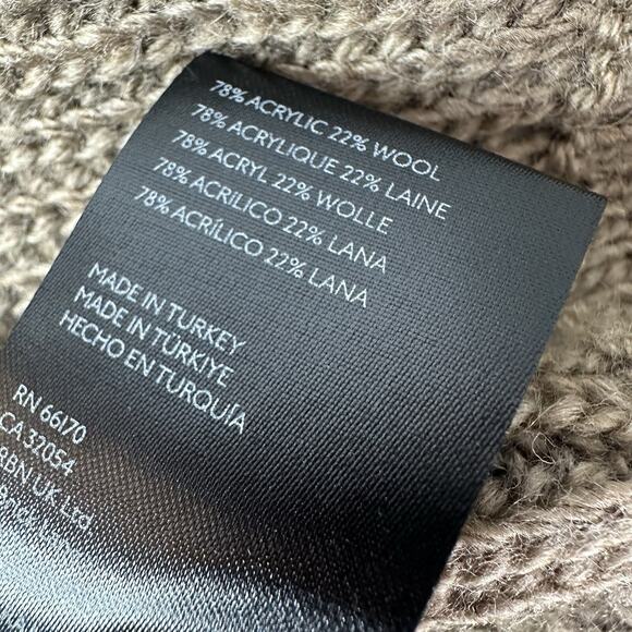 Free People WTF Cardigan Sweater Womens Medium Obi Cardi Driftwood Wrap - Picture 9 of 13